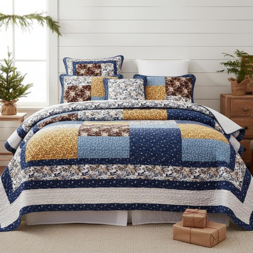 Set trapunta tache cotone - set,