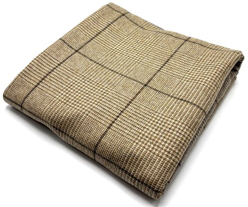 Tessuto lana beige marrone - tessuto,