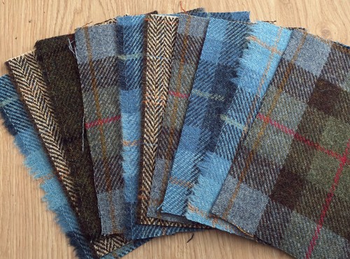 Scampoli tessuto tweed harris - tessuto,