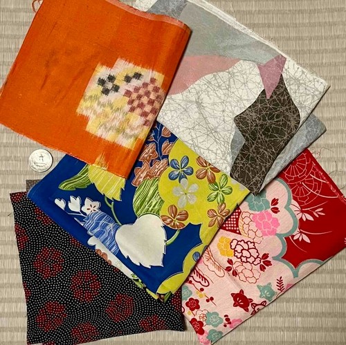 Lotto rottami tessuto kimono