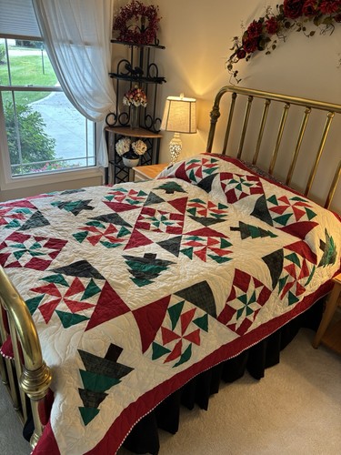 Trapunta patchwork natalizia - trapunta,