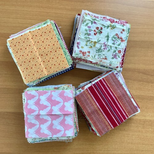 125 quadrati stoffa cotone - quadrati,